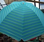 Зонт пляжный круглый д.2.0 из нейлона голубая полоса