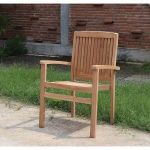 Кресло из тика с подлокотниками арт.038